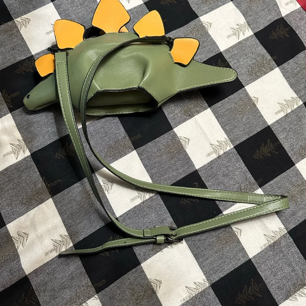 Green Dinosaur Crossbody Bag - Picture 2 of 4